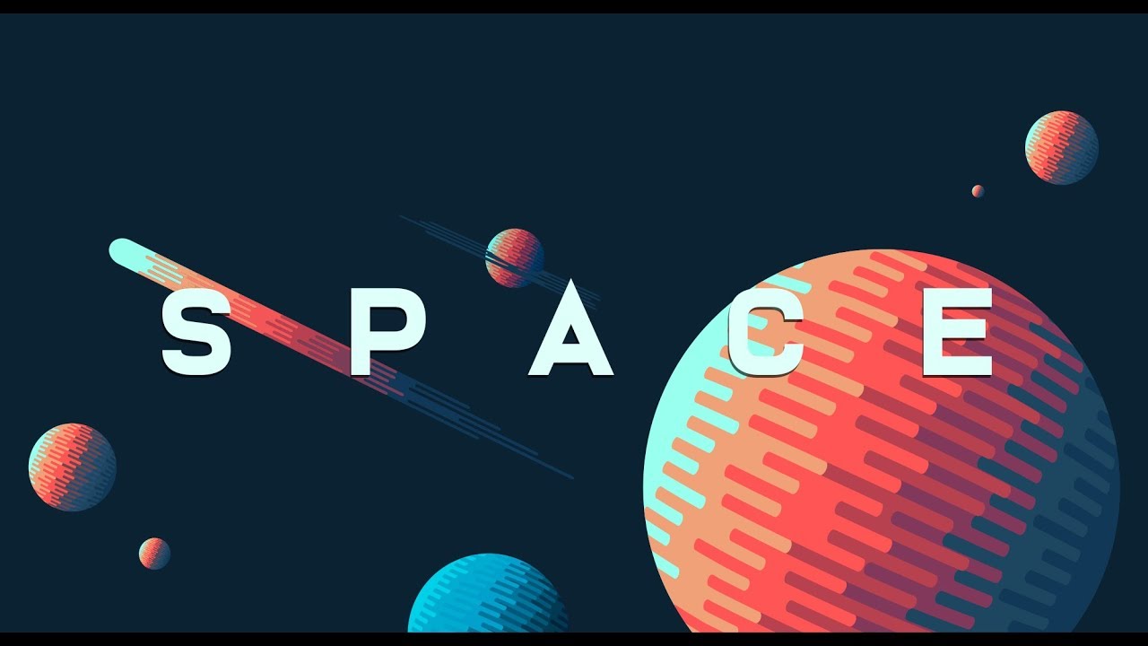 Graphic Design | Space Illustration | Adobe Illustrator Tutorial ...