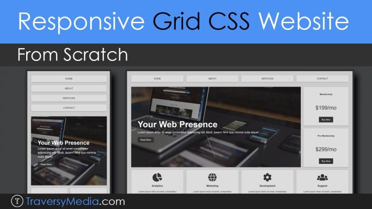 Build A Responsive Grid CSS Website Layout From Scratch | Designing For ...