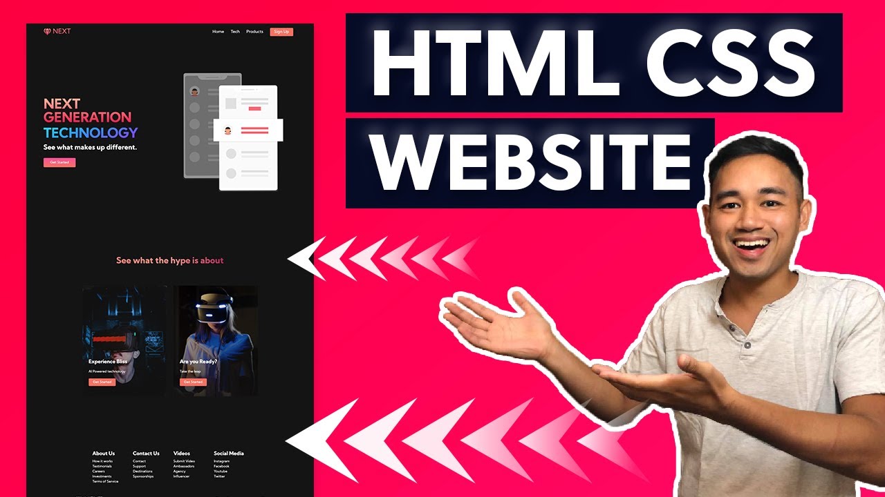 HTML CSS and Javascript Website Design Tutorial  Beginner Project