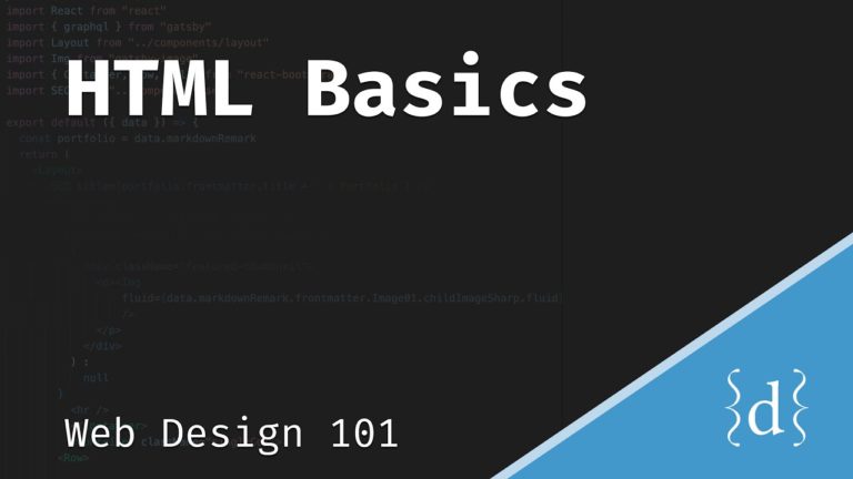 Web Design / Development 101: HTML Basics (Part 1) | Designing for ...