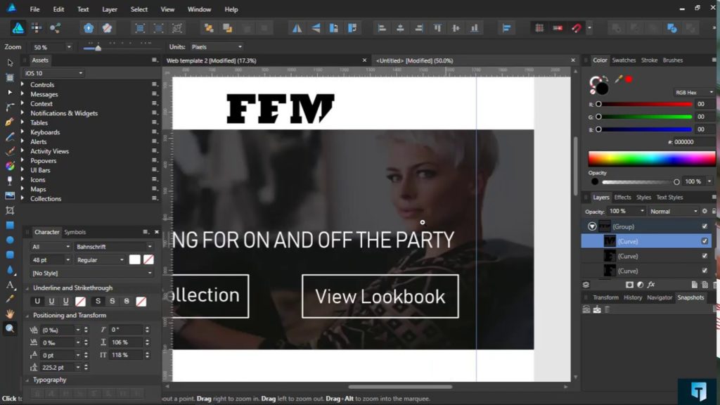 Web Design In Affinity Designer | Designing for Uncertainty