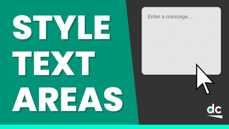 How To Style Text Areas On HTML Forms With CSS - Web Design Tutorial ...