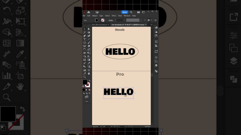 Text effect tip in adobe illustrator tutorial | graphic design tutorial ...