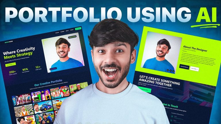 How I'd Build A JOB READY Graphic Design Portfolio In 2025 using AI ...