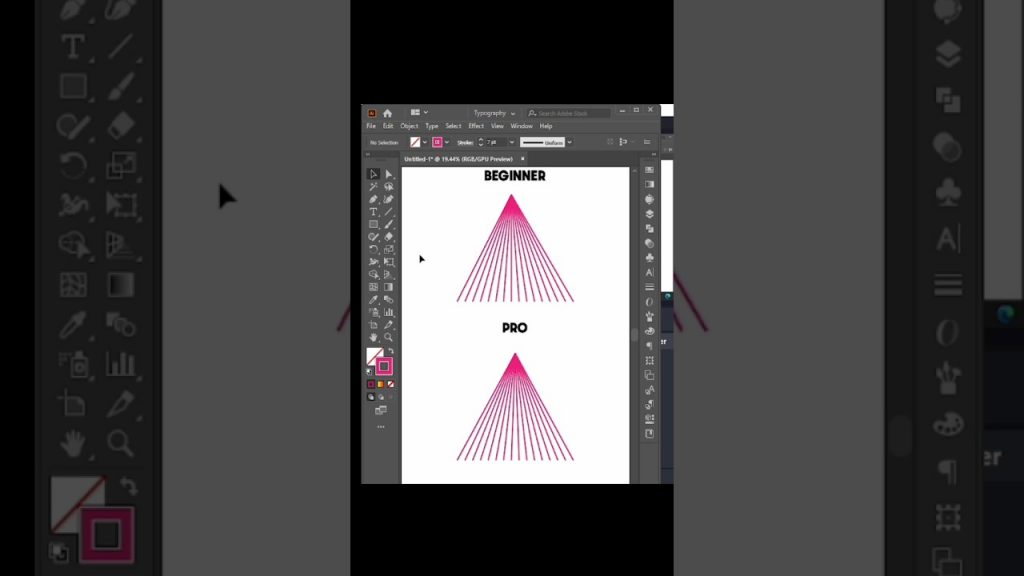 Difference between beginner and pro graphic designer #adobeillustrator ...