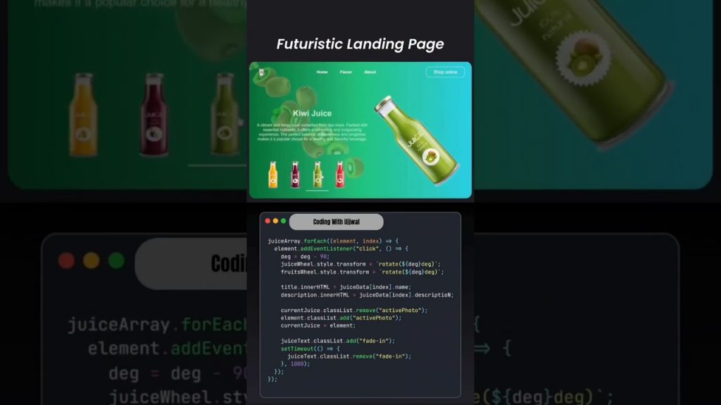 Build a Stunning Landing Page with HTML, CSS & JavaScript | Designing ...
